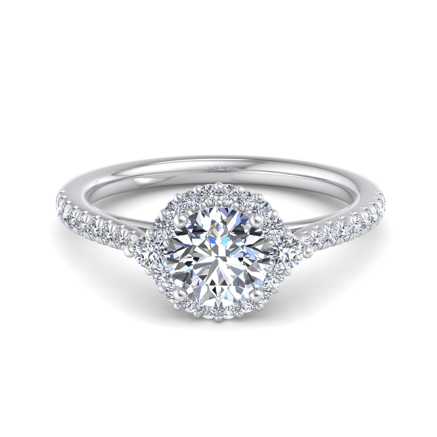 Hannah Diamond Halo Engagement Ring
